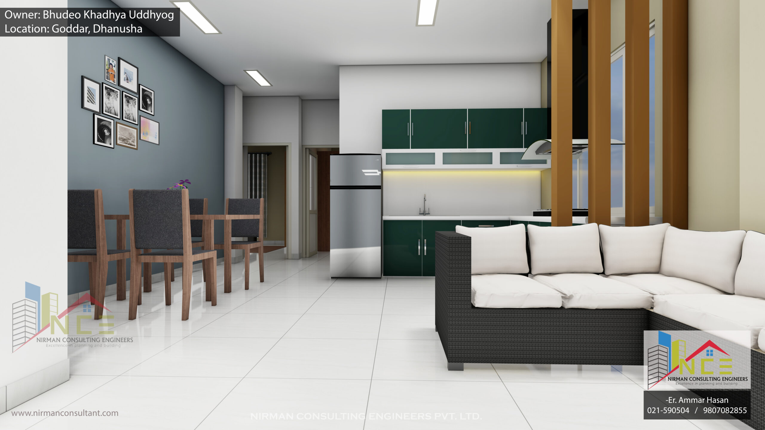 2BHK Living n kitchen 1
