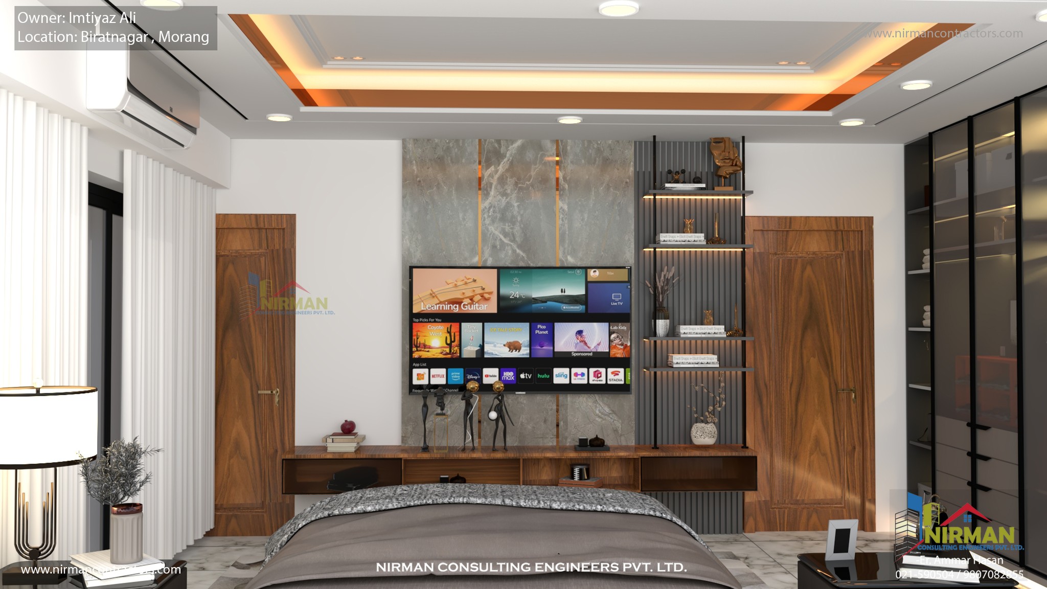 Home Interior Work for client - By Nirman Contractors - Consulting Engineers