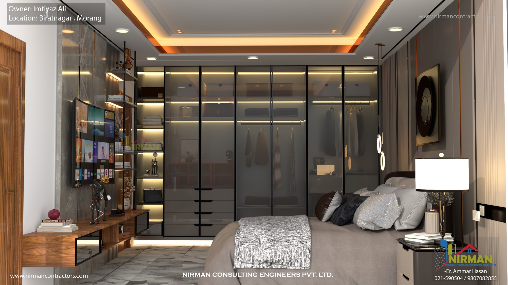 Home Interior Work for client - By Nirman Contractors - Consulting Engineers