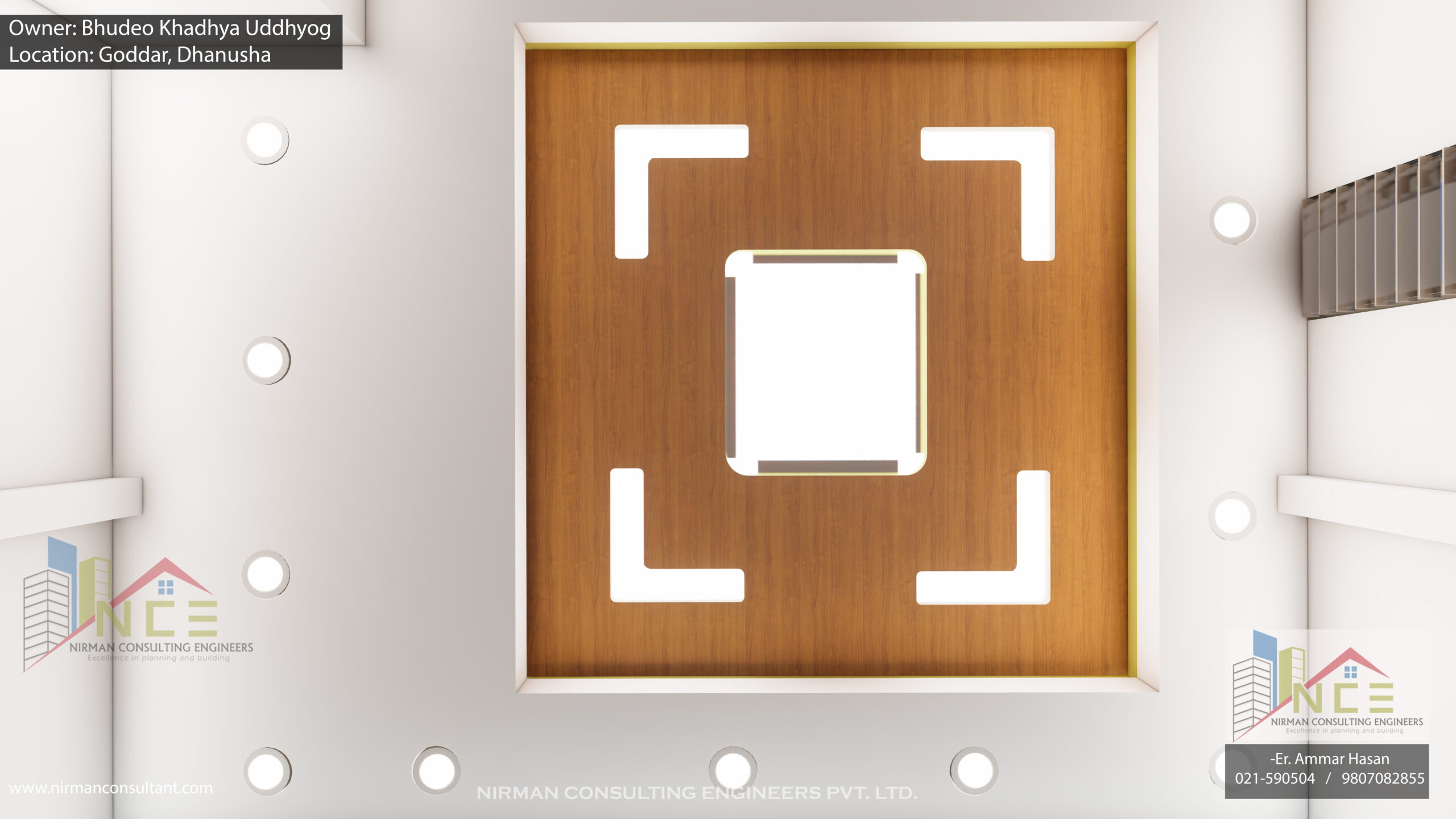 Managing director room ceiling